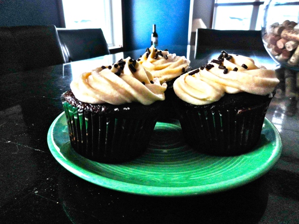 Guinness Cupcakes with Bailey's Buttercream Frosting